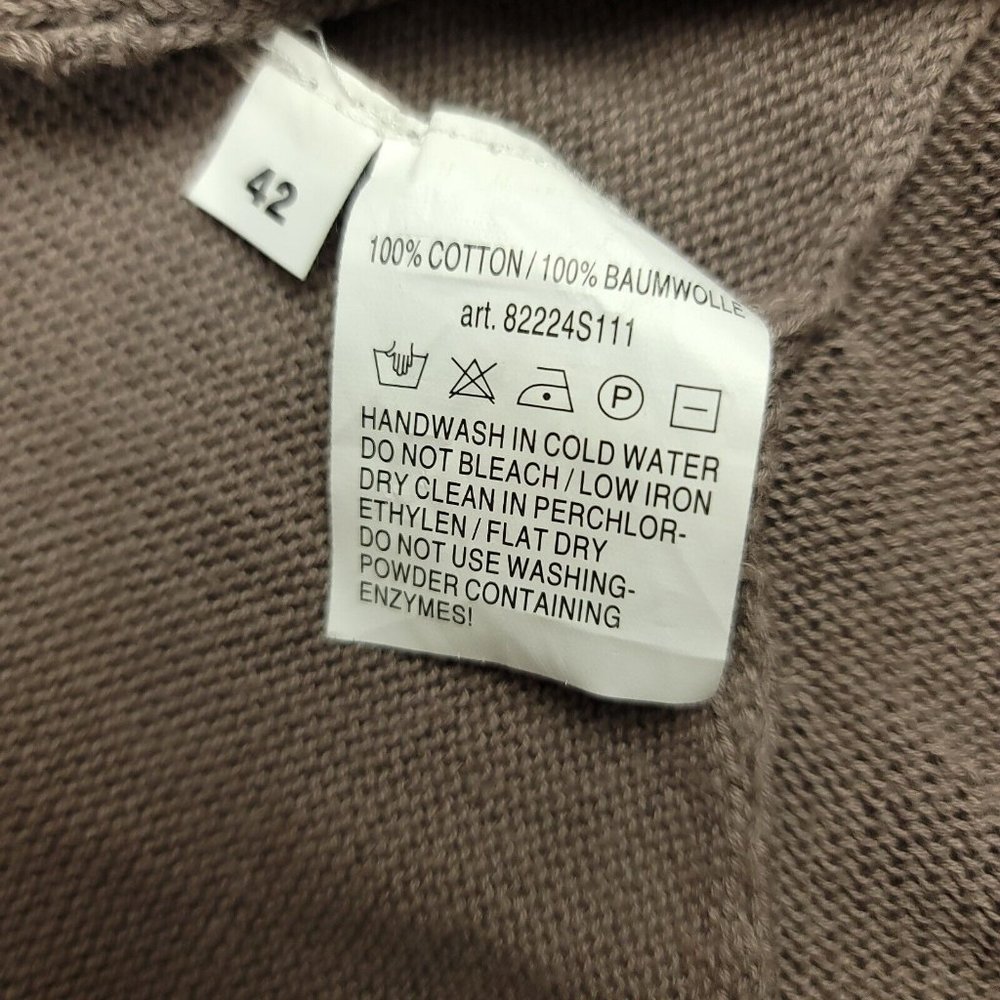 Repeat Womens L - 42 - Sweater Easy Knit Open Front Tan Cardigan Size 42 US L - Picture 4 of 7